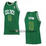 Canotte Boston Celtics Jayson Tatum NO 0 Snakeskin Hardwood Classics 2021 Verde