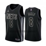 Canotte Brooklyn Nets Patty Mills NO 8 Statement 2022-23 Nero