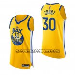 Canotte Golden State Warriors Stephen Curry NO 30 Statement Autentico 2022 Or