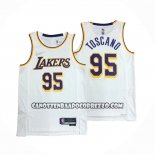 Canotte Los Angeles Lakers Juan Toscano-Anderson NO 95 Association 2021-22 Bianco