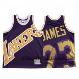 Canotte Los Angeles Lakers Lebron James Mitchell & Ness Big Face Viola