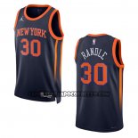 Canotte New York Knicks Julius Randle NO 30 Statement 2022-23 Nero
