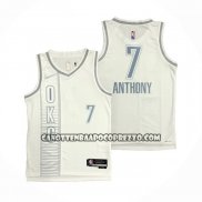 Canotte Oklahoma City Thunder Carmelo Anthony NO 7 Citta 2021-22 Bianco