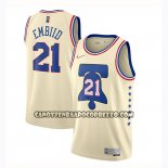 Canotte Philadelphia 76ers Joel Embiid Earned 2020-21 Crema