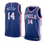Canotte Philadelphia 76ers Shake Milton Icon 2018 Blu