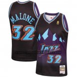 Canotte Utah Jazz Karl Malone NO 32 Mitchell & Ness 1996-97 Nero