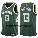 Canotte NBA Bucks Malcolm Brogdon Swingman Icon 2017-18 Verde