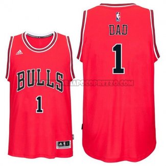 Canotte NBA Festa del papa Bulls Dad Rosso