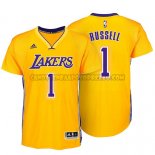 Canotte NBA Manica Corta Lakers Russell Giallo