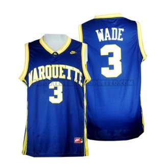 Canotte NBA NCAA Marquette Golden Eagles Dwyane Wade Blu