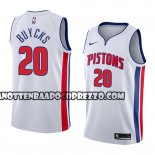 Canotte NBA Pistons Dwight Buycks Association 2018 Bianco