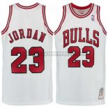 Canotte NBA Throwback Bulls Jordan Bianco 1998