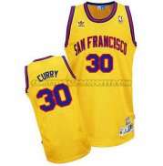 Canotte NBA Throwback Warriors Curry Giallo