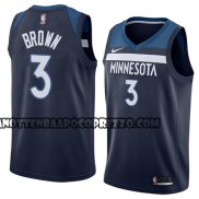 Canotte NBA Timberwolves Anthony Brown Icon 2018 Blu