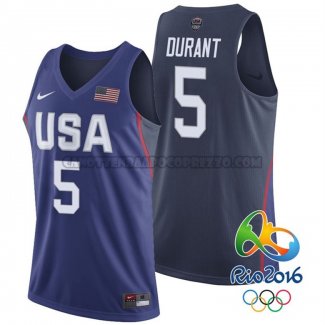 Canotte NBA USA 2016 Durant Blu