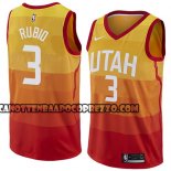 Canotte NBA Utah Jazz Rubio Ciudad 2017-18 Arancione