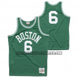 Canotte Boston Celtics Bill Russell NO 6 Hardwood Classics 1962-63 Verde