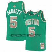 Canotte Boston Celtics Kevin Garnett NO 5 Mitchell & Ness 2007-08 Verde