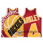 Canotte Houston Rockets Charles Barkley Mitchell & Ness Big Face Rosso
