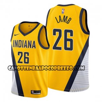 Canotte Indiana Pacers Jeremy Lamb Statement Edition Giallo
