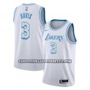 Canotte Los Angeles Lakers Anthony Davis Citta 2020-21 Bianco