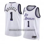 Canotte Los Angeles Lakers D'angelo Russell NO 1 Citta 2022-23 Bianco