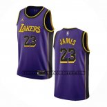 Canotte Los Angeles Lakers LeBron James NO 23 Statement 2022-23 Viola