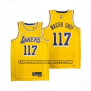 Canotte Los Angeles Lakers x X-box Master Chief NO 117 Giallo