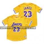 Canotte Manica Corta Los Angeles Lakers Lebron James Giallo