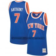 Canotte New York Knicks Carmelo Anthony NO 7 Mitchell & Ness 2012-13 Blu