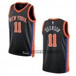 Canotte New York Knicks Jalen Brunson NO 11 Citta 2022-23 Nero
