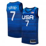 Canotte USA 2021 Kevin Durant No 7 Blu