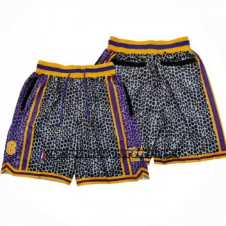 Pantaloncini Los Angeles Lakers Kobe Bryant Nero Viola