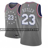 Canotte NBA 76ers Jimmy Butler Ciudad 2018-19 Grigio