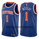Canotte NBA Knicks Emmanuel Mudiay Icon 2017-18 Blu