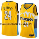 Canotte NBA Nuggets Mason Plumlee Statement 2018 Giallo