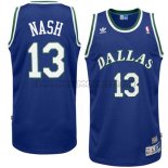 Canotte NBA Throwback Mavericks Nash Blu