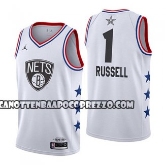 Canotte All Star 2019 Brooklyn Nets Dangelo Russell Bianco