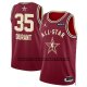 Canotte All Star 2024 Phoenix Suns Kevin Durant NO 35 Rosso