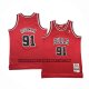 Canotte Bambino Chicago Bulls Dennis Rodman NO 91 Mitchell & Ness 1997-98 Rosso