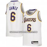 Canotte Bambino Los Angeles Lakers LeBron James NO 6 Association 2022-23 Bianco
