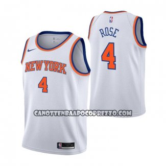 Canotte Bambino New York Knicks Derrick Rose NO 4 Association Bianco