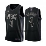 Canotte Brooklyn Nets Edmond Sumner NO 4 Statement 2022-23 Nero