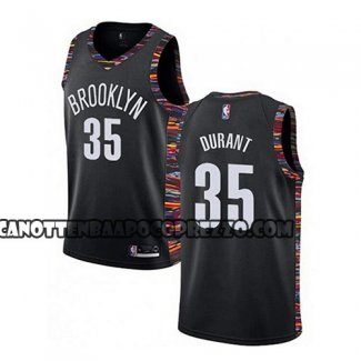 Canotte Brooklyn Nets Kevin Durant Ciudad 2019-20 Nero
