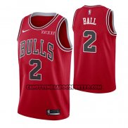Canotte Chicago Bulls Lonzo Ball NO 2 Icon 2021 Rosso