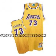 Canotte Los Angeles Lakers Dennis Rodman Retro Giallo