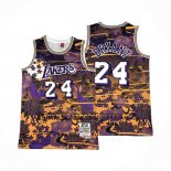 Canotte Los Angeles Lakers Kobe Bryant NO 24 Mitchell & Ness Lunar New Year Viola