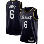 Canotte Los Angeles Lakers LeBron James NO 6 Select Series 2022 Nero