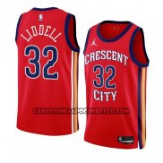 Canotte New Orleans Pelicans Ej Liddell NO 32 Statement 2023-24 Rosso