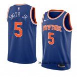 Canotte New York Knicks Dennis Smith Jr. Icon 2018 Blu